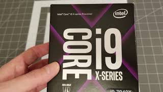 Intel Core I9 7940X Skylake X Processor Retail Unboxing 2019
