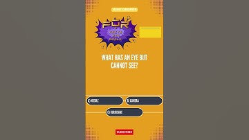What has an eye but cannot see? #puzzle #facts