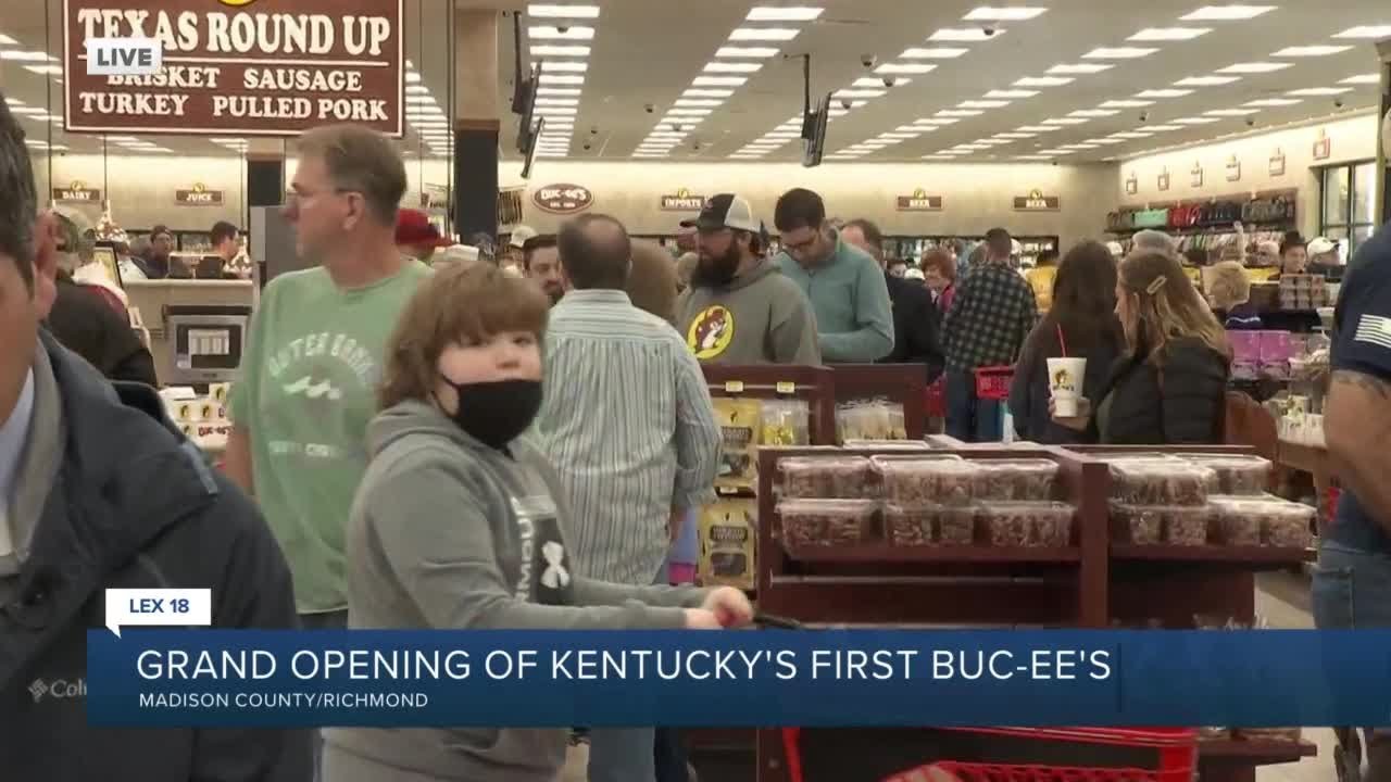 Grand opening of Kentucky's first Buc-ee's - YouTube