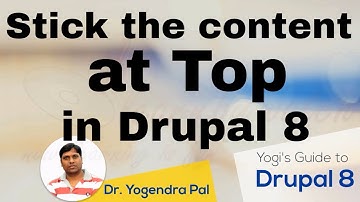 Stick a Post at The Top of List on Front Page in Drupal 8 | Yogi