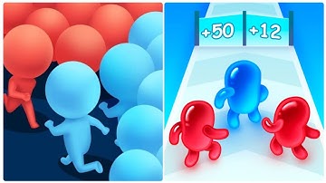 Join Blob Clash 3D Vs Count Master 3D🔴🔵All Max Levels Mobile Gameplay TYU89