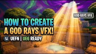 UEFN VFX Tutorial | How to Make GOD RAYS (UE6 Ready) ☀️