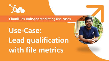 HubSpot-CloudFiles Use-cases | Marketing | Lead qualification with reliable document metrics