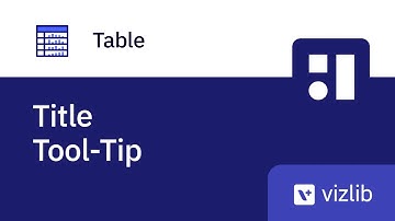 Vizlib Table - Title Tool-Tip