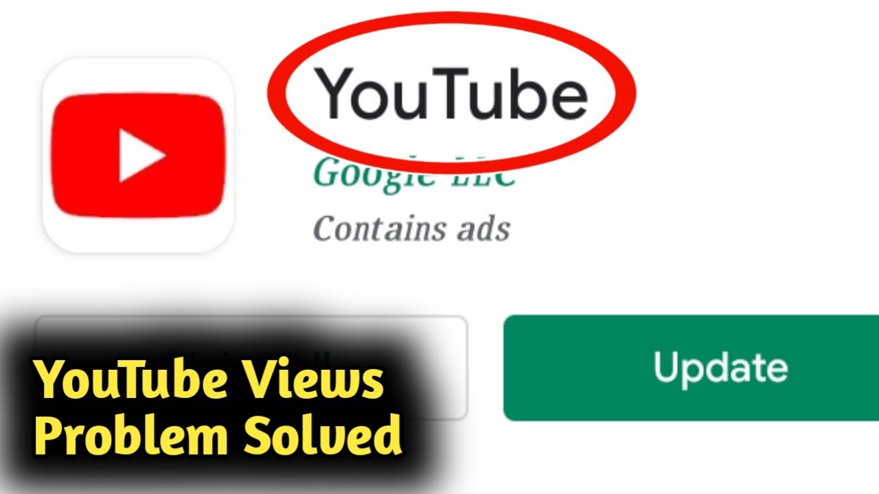 Fix YouTube Views Problem Solved
