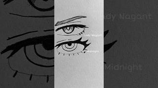 how to draw Midnight and Lady Nagant eyes - My Hero Academia #shorts #drawing #art #mha