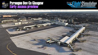 MSFS 2020 | PREVIEW: Pyreegue Glasgow (EGPF) scenery for Microsoft Flight Simulator