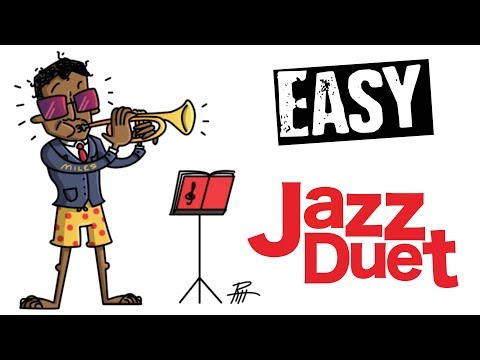 Easy Jazz Trumpet duet 'Barrel House Blues'