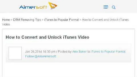 How-To Unlock M4V Movies In Itunes