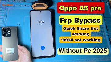 Oppo A5 Pro FRP Bypass 2025 | No PC Needed | Latest Working Method Android 14 & 15