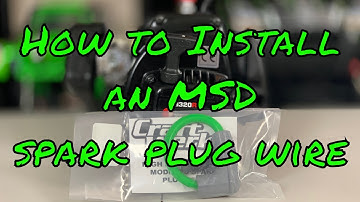 Installing an MSD spark plug wire on the Zenoah G320RC for the MTXL