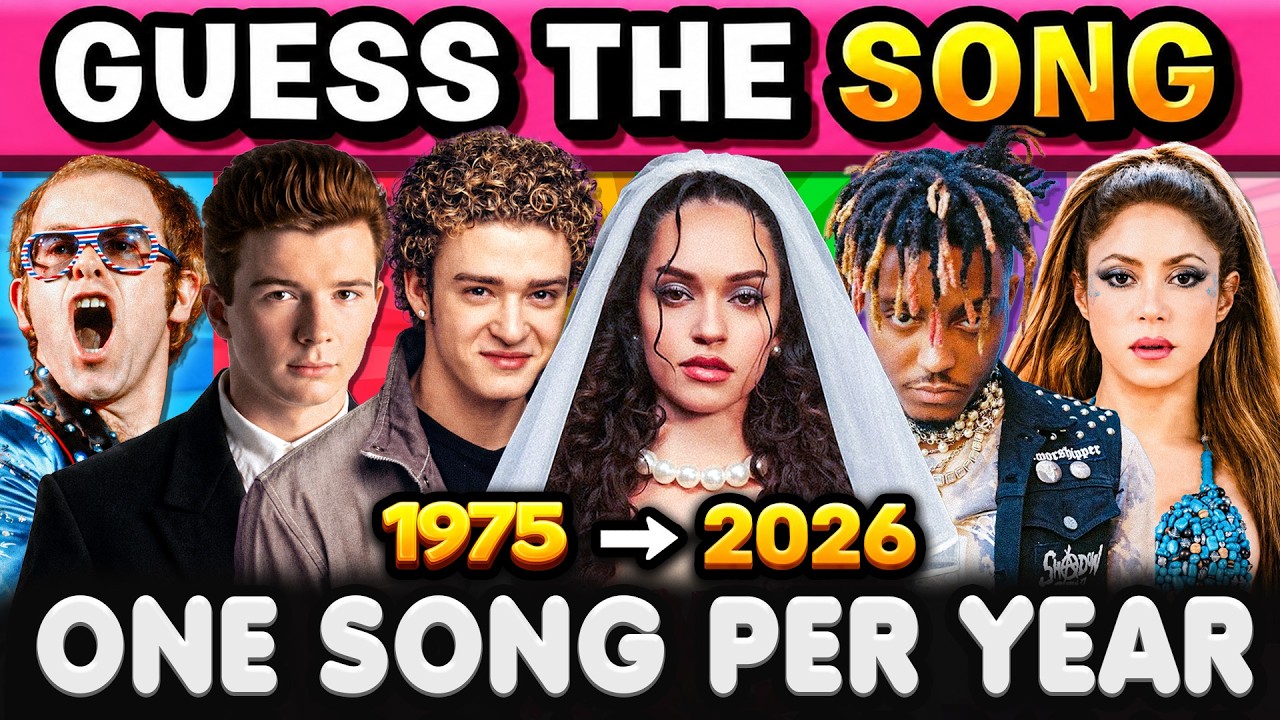 Guess the SONG by INSTRUMENTAL🚫🗣️️From 1975 to 2026✨ One Song