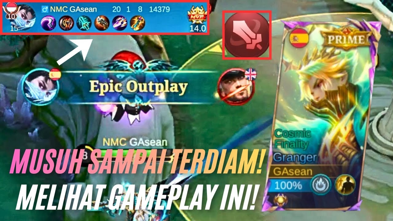 Best Gameplay!! MUSUH SAMPAI TERDIAM & PUSING MELIHAT GAMEPLAY GW YANG TIDAK TERSENTUH!! - MLBB