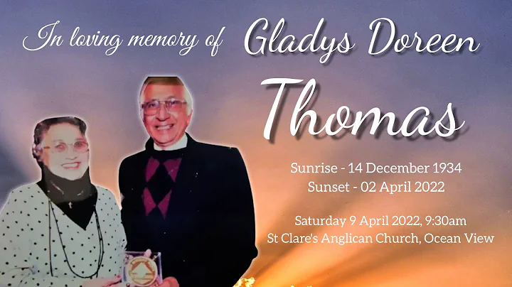 In loving memory of Gladys Doreen Thomas