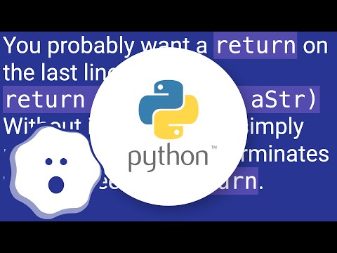 Recursive code returns None
