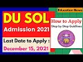 DU SOL Admission 2021-22 |Learn How to Fill Application Form 2021-22 | Step by step | Twisty Talks