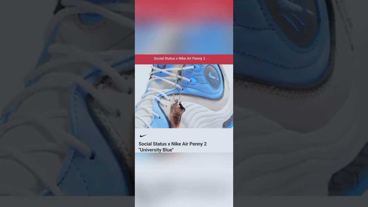 Social Status x Nike Air Penny 2 "University Blue" first look!!!