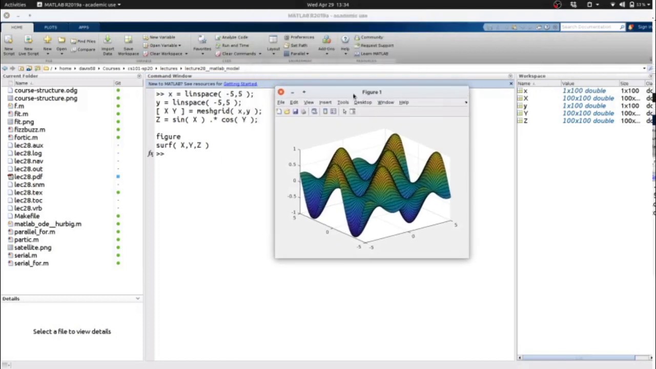 CS 101 lecture 28 matlab/model, part 2 - YouTube