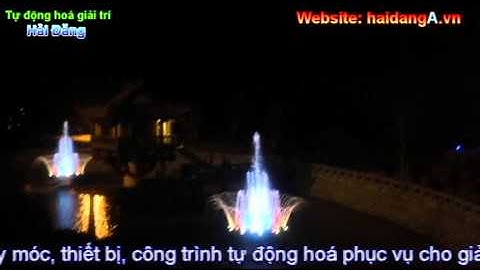 Hệ thống đài phun nước nghệ thuật Chùa Ba Vàng - TP Uông Bí - Tỉnh Quảng Ninh