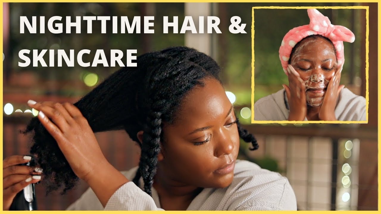 Get Unready with Me Nighttime Routine! 2021 Skincare & Haircare | KandidKinks