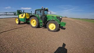 Cab view | John Deere 6155M + John Deere M740