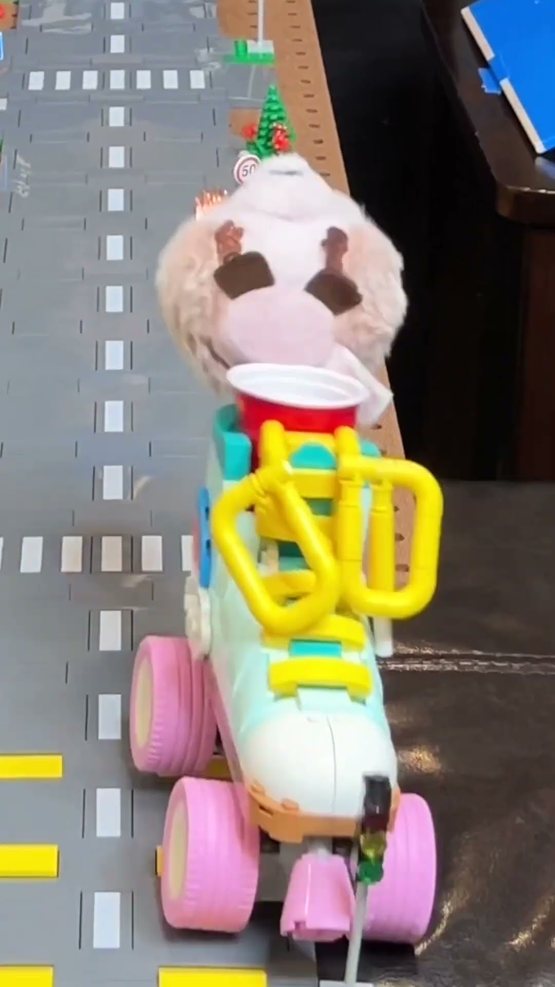 HOW did he pull off this LEGO trick shot?! ? #shorts