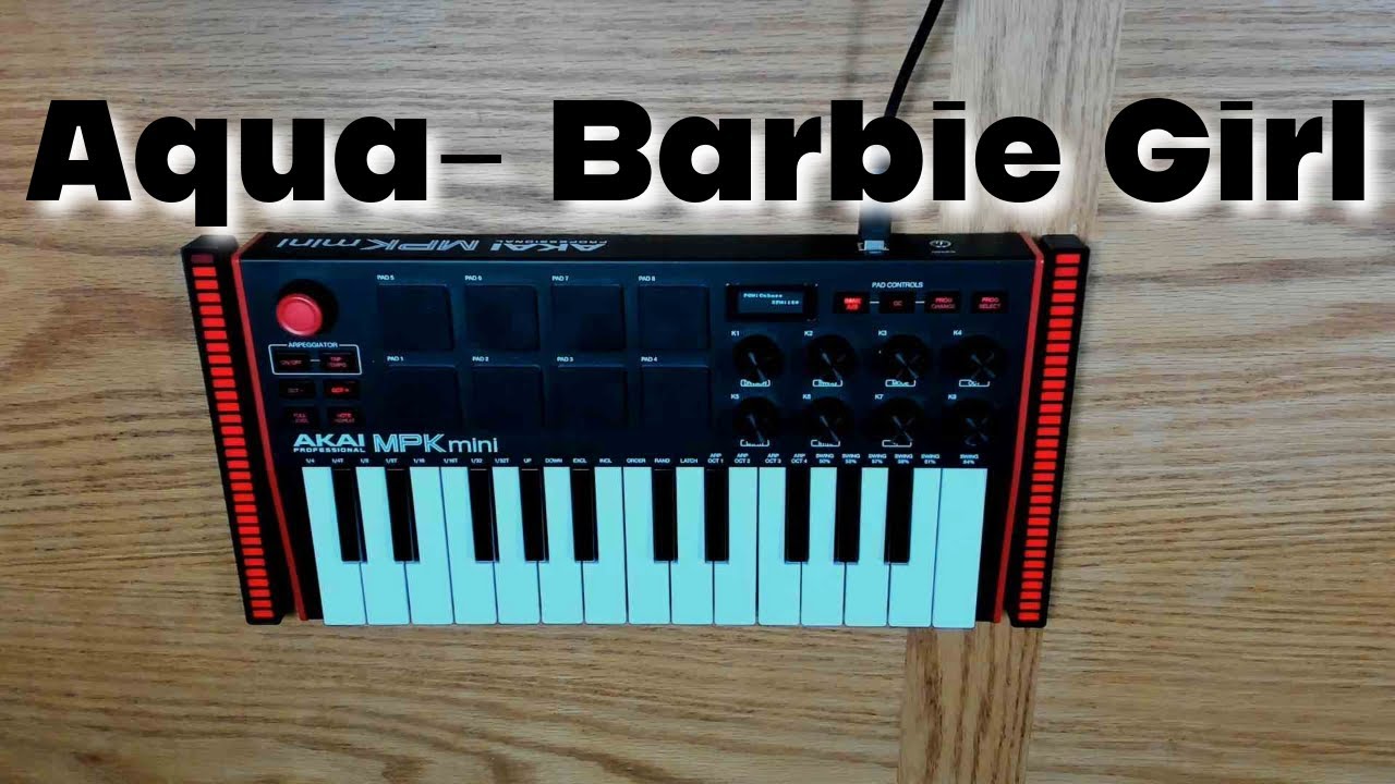 Aqua- Barbie Girl (Akai MPK Mini Live Looping Cover)