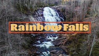 Rainbow Falls, North Carolina Drone Video
