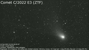 Comet C/2022 E3 (ZTF) animation - Feb 10, 2023
