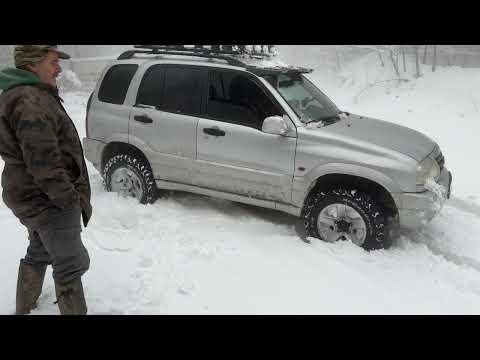 Suzuki grand vitara 2.0 deep snow playing snow derin kar off road