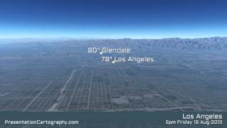 Los Angeles weather for Friday 16 of August 2013