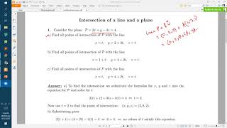 CSE4013:Computer Graphics & Animation || Line-Plane Intersection