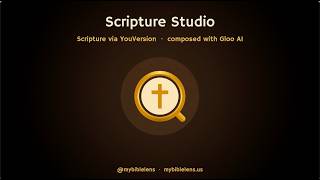 Gloo × YouVersion Scripture Studio — where the Word shows up inside your life | MyBibleLens