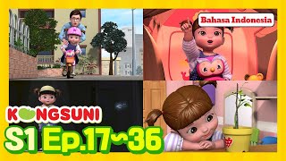 Kongsuni dan teman-temannya S1 Ep17~36ㅣKompilasi 1  Jam KartunㅣKonsuni Bahasa Indonesia
