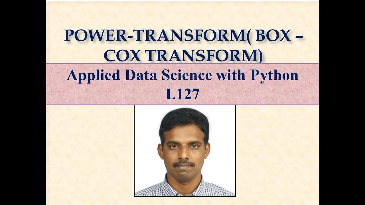 BOX COX TRANSFORM LEC127 YouTube