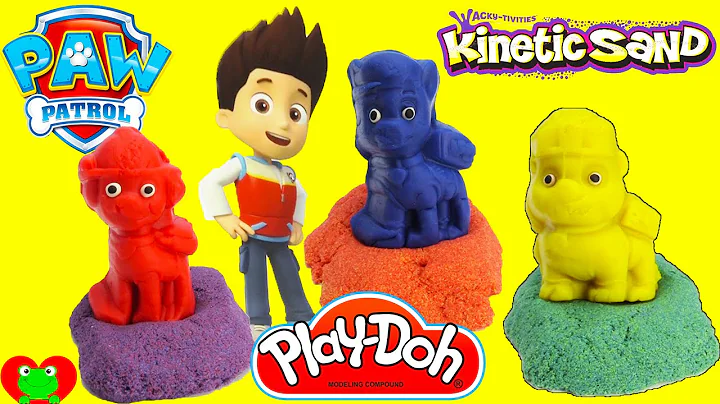 Paw Patrol Adventure Bay Beach Kinetic Sand Playset with Play Doh