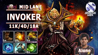 Invoker Mid Lane | 7.31d | Arlington Major Thunder.Alone Invoker Play | Dota 2 Immortal Gameplay