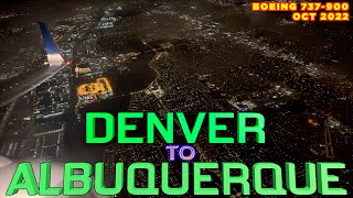 Flying Denver to Albuquerque - Boeing 737-900 - United Airlines - Full Flight Trip Report DEN ABQ Wealth