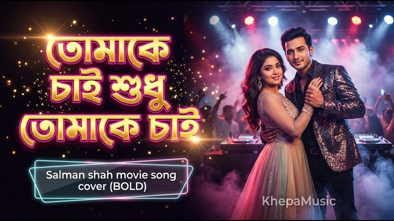 তোমাকে চাই শুধু তোমাকে চাই।  সালমান শাহ ও শাবনুর।  New cover song। Khepa Music