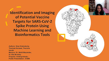 Srija Chakraborty - Bioinformatics Methods to Identify Vaccine Targets for SARS-COV-2
