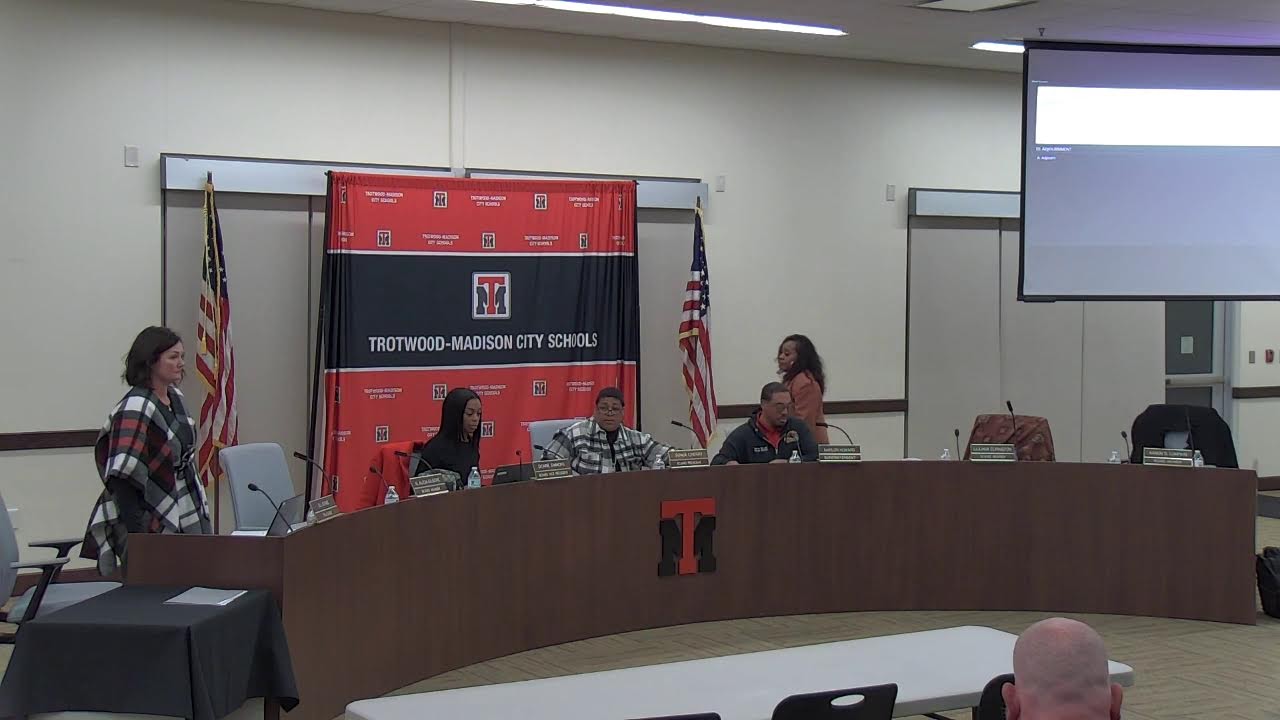 12/4/25 Trotwood-Madison City School Board Work Session