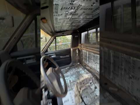 Installing Sound Deadening! #shorts #car #jeepcomanche #comanche #diy #jeep #jeepmj #diy