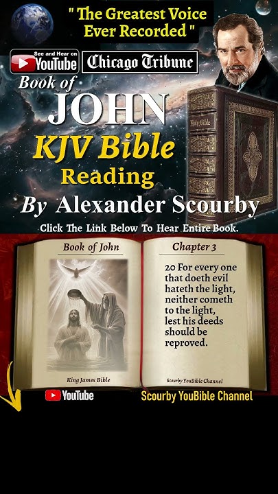 The Book Of John Read By Alexander Scourby 1 Book of John Short | By A. Scourby | Audio and Text | God is Spirit