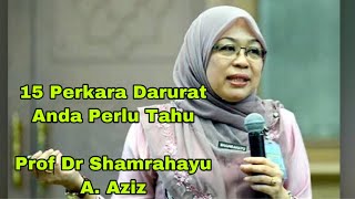 Apa Itu Darurat ? Ini 15 Perkara Perlu Anda Tahu Prof Madya Dr Shamrahayu A. Aziz