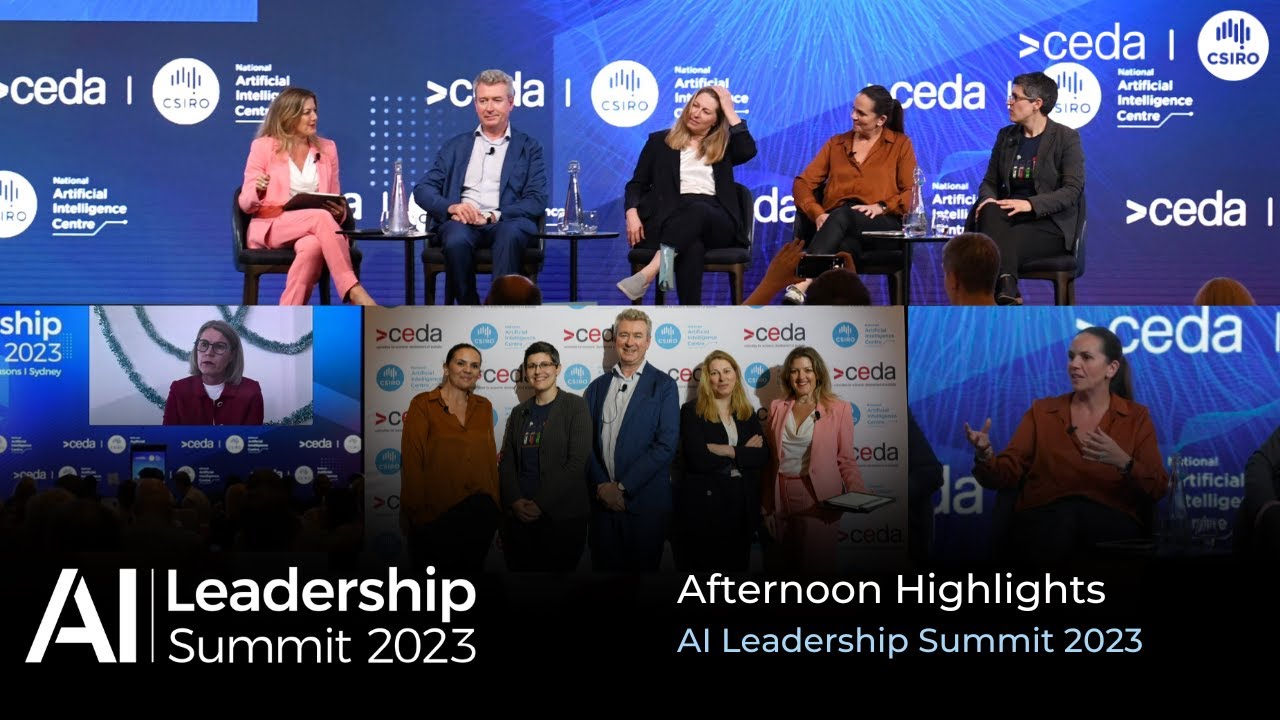 Afternoon Highlights | CEDA and NAIC AI Leadership Summit 2023 - YouTube