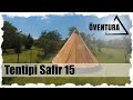 Tentipi Safir 15 - Packmaß, Inhalt, 6 Min.Aufbau, Impressionen