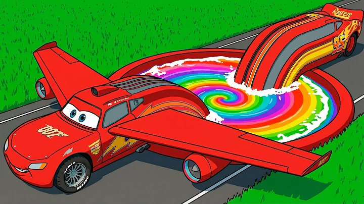 Lightning McQueen VS Giant Rainbow Pit Traps! Can Pixar Cars Survive the Extreme BeamNG Test?