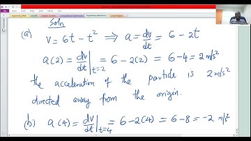 Kinematics of a Particle Moving in a Straight Line Problem 7