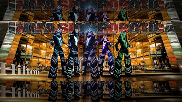 Show de 5 robots de Leds - Invasión Robótica Argentina