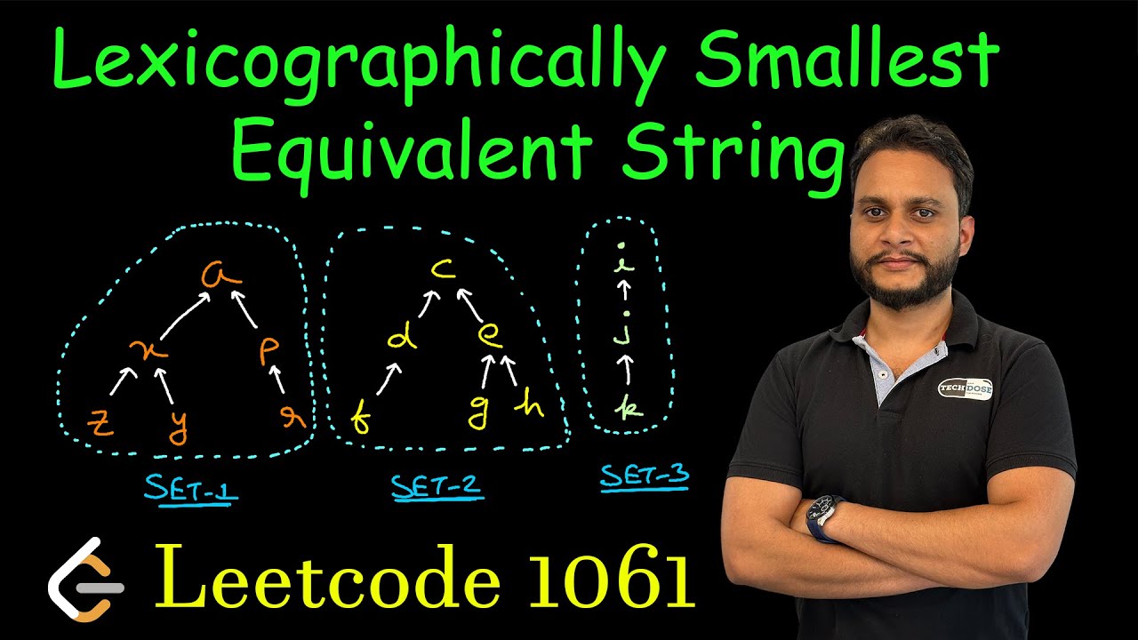 Lexicographically Smallest Equivalent String | Leetcode 1061